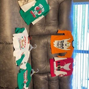 3T Christmas & Halloween shirts